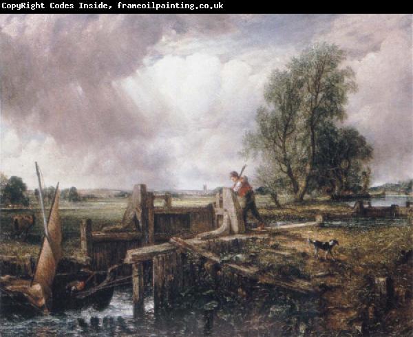 John Constable A voat passing a lock